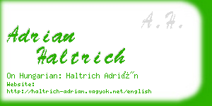 adrian haltrich business card